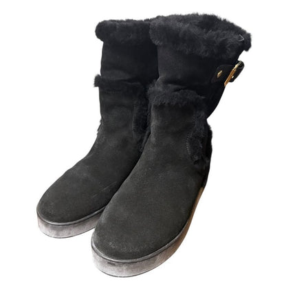 Louis Vuitton Mouton Boots Size 36 About 23cm (9.06in) Black Women's Used