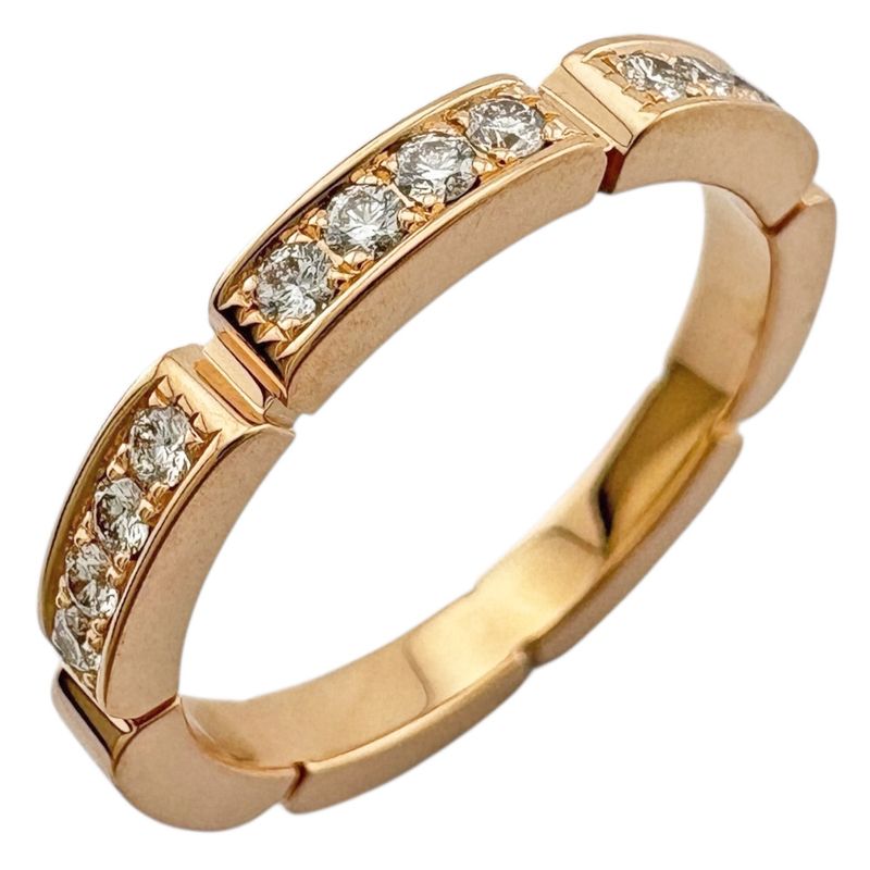 Cartier Maillon Panthère Ring Size 10 18k Gold 18k Pink Gold Diamond Ladies