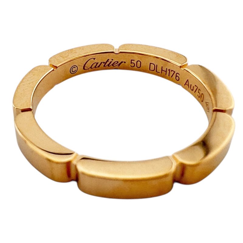 Cartier Maillon Panthère Ring Size 10 18k Gold 18k Pink Gold Diamond Ladies