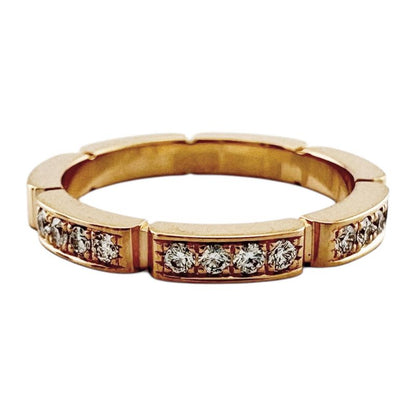 Cartier Maillon Panthère Ring Size 10 18k Gold 18k Pink Gold Diamond Ladies