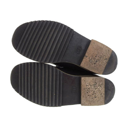 Good DIOR Homme DIOR Homme Leather Front Zip Lace Up Short Boots 39 Approx 24cm