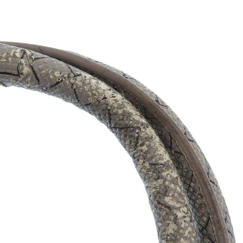 Good Bottega Veneta Marco Polo Intreccio Jet PVC Canvas Tote Bag Grey Men's Used