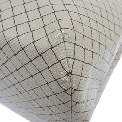 Good Bottega Veneta Marco Polo Intreccio Jet PVC Canvas Tote Bag Grey Men's Used