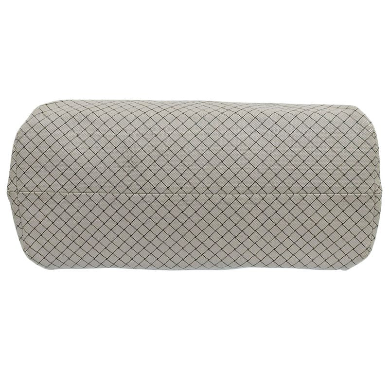 Good Bottega Veneta Marco Polo Intreccio Jet PVC Canvas Tote Bag Grey Men's Used