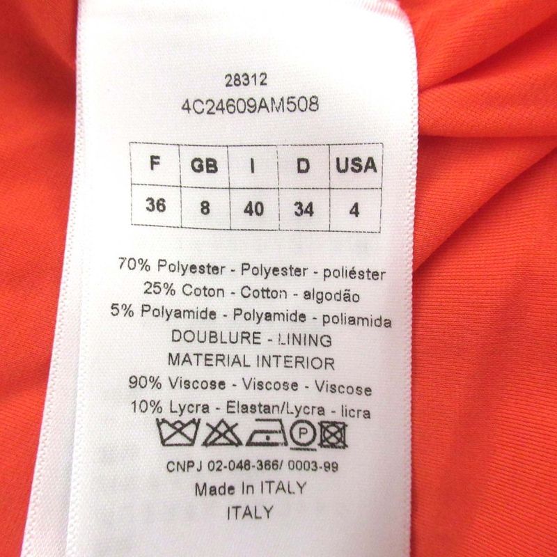 Christian DIOR Raf Simons Period Knee Length French Sleeve Knit Dress I40