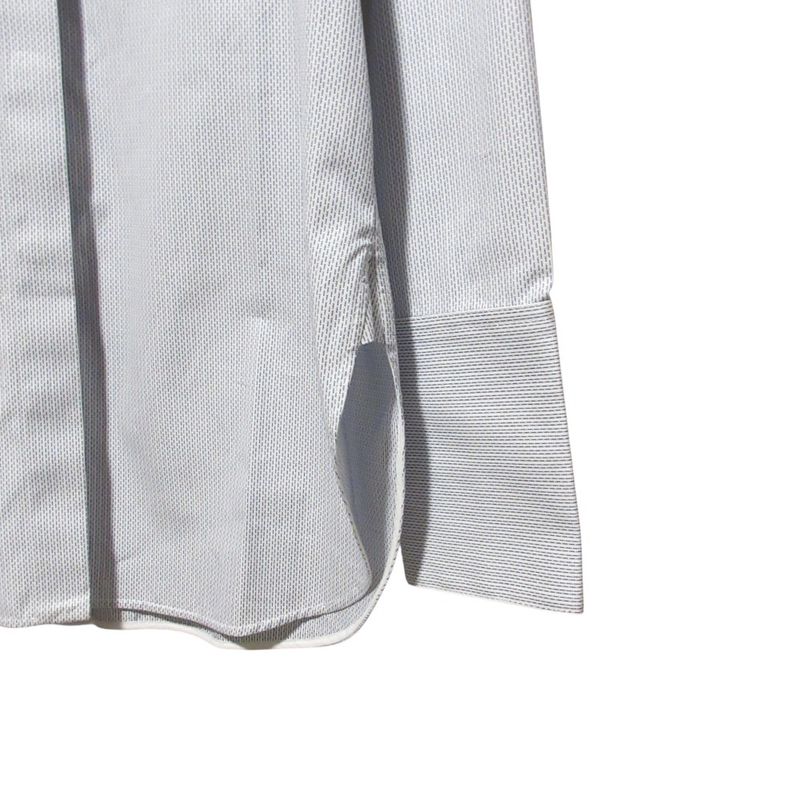 Good Celine Phoebe Period Long Sleeve Collarless Tuxedo Shirt Blouse Size 42