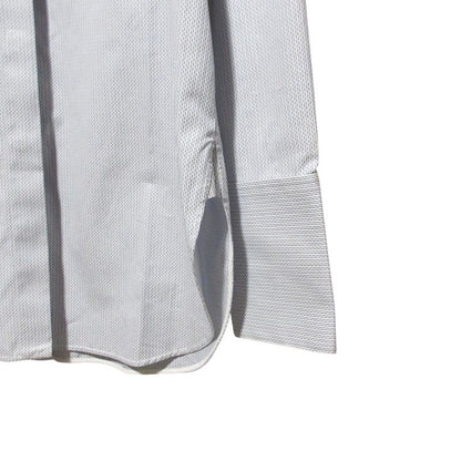 Good Celine Phoebe Period Long Sleeve Collarless Tuxedo Shirt Blouse Size 42