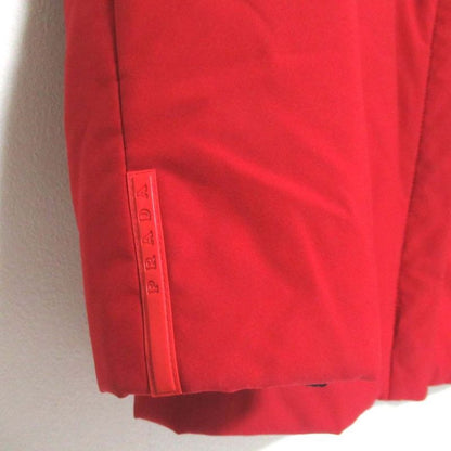 Good Prada Sport Hood Storage Padded Jacket Size 40 Red Women's Used