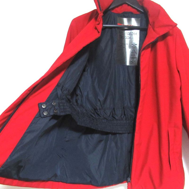 Good Prada Sport Hood Storage Padded Jacket Size 40 Red Women's Used