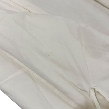 Gucci Cubic Sleeve Open Collar Embroidered Blouse Shirt Size 42 White Ladies