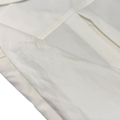 Gucci Cubic Sleeve Open Collar Embroidered Blouse Shirt Size 42 White Ladies