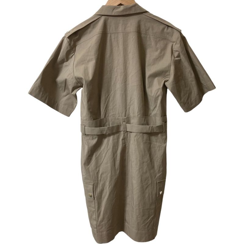 Good Gucci Belted Safari Dress Size 38 Gray Ladies Used