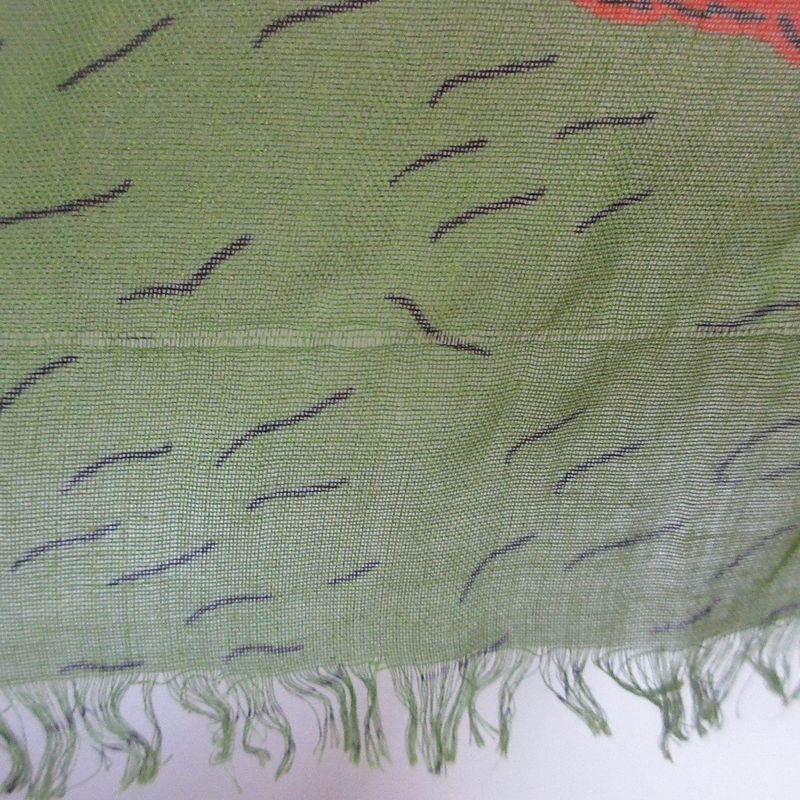 Good Gucci Jubilee Print Modal Silk Large Scarf Shawl Beige Multicolor Men's