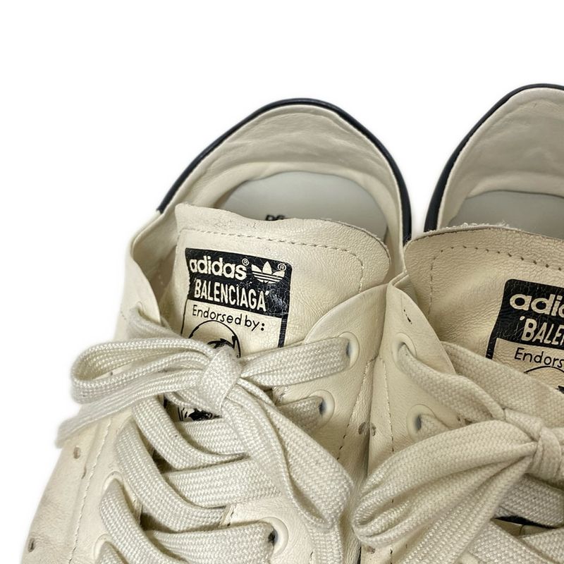 Balenciaga Sneakers 24 Women's Stan Smith 721836 Ivory And Black Adidas