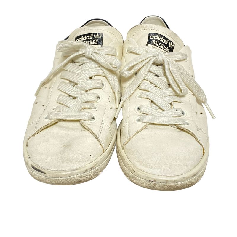 Balenciaga Sneakers 24 Women's Stan Smith 721836 Ivory And Black Adidas
