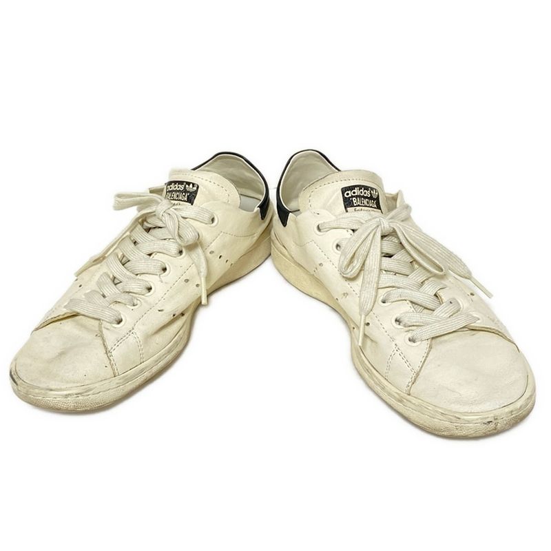 Balenciaga Sneakers 24 Women's Stan Smith 721836 Ivory And Black Adidas