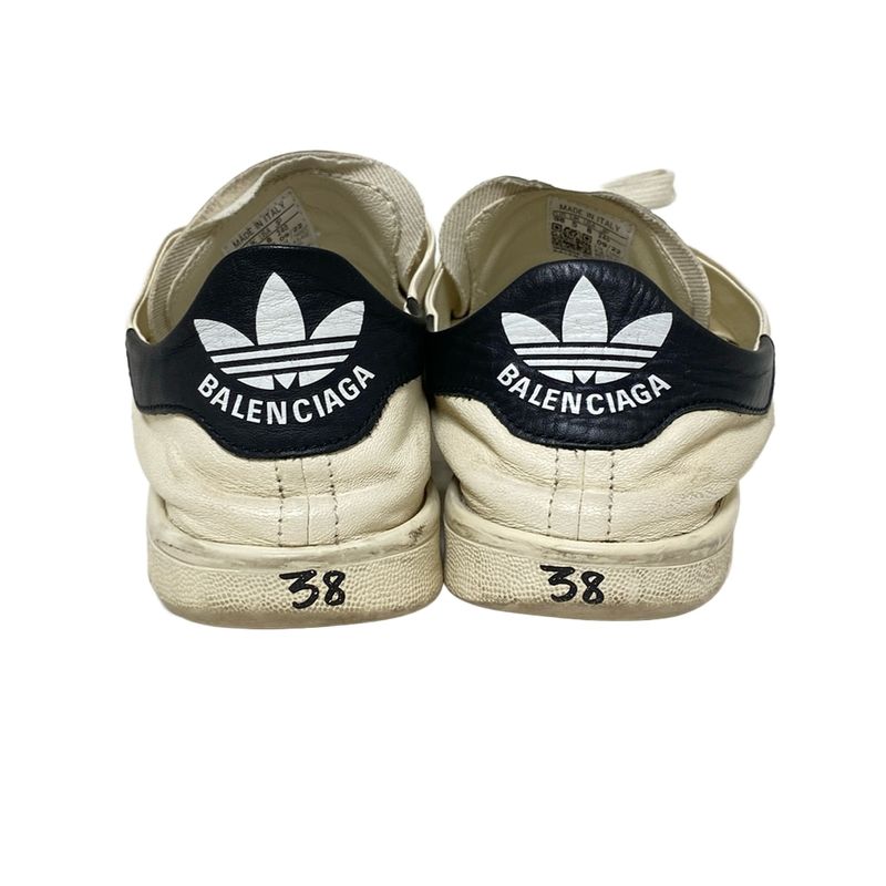 Balenciaga Sneakers 24 Women's Stan Smith 721836 Ivory And Black Adidas