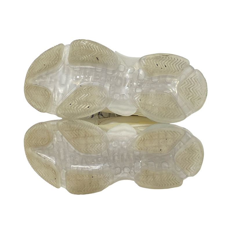 Balenciaga Sneakers 24 Women Triple S 544351 White Clear Sole Leather