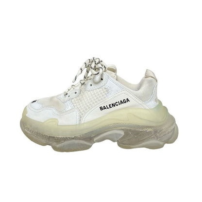 Balenciaga Sneakers 24 Women Triple S 544351 White Clear Sole Leather