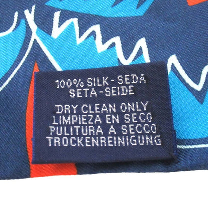 Hermes Sea Surf and Fun Sea and Surf and Fun Silk Twilly Scarf Multicolor