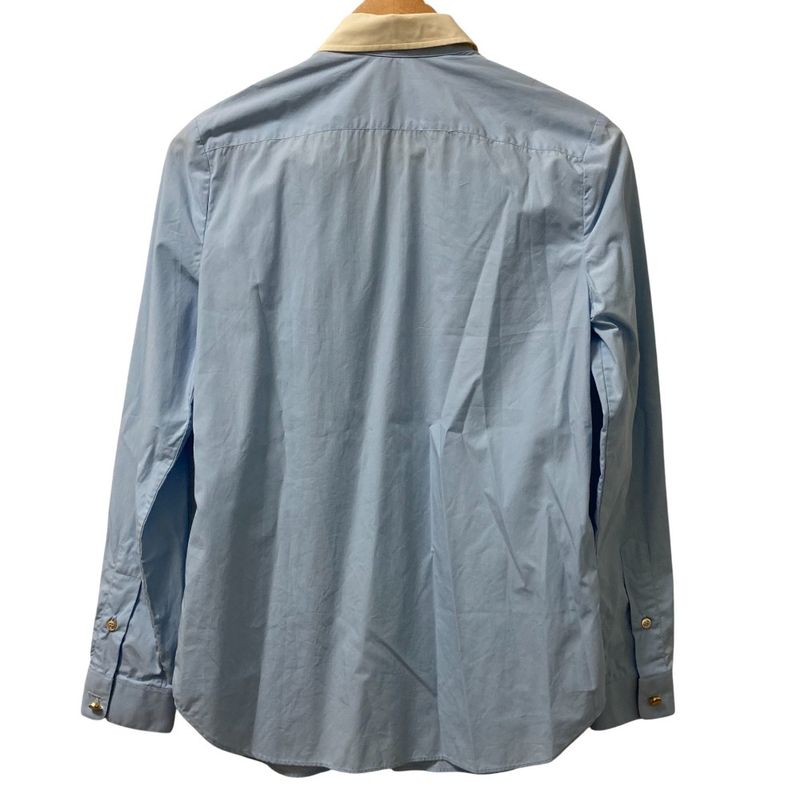 Good Gucci Popeline Shirt Cles Rick Shirt 686545 Size 40 Light Blue Women's Used