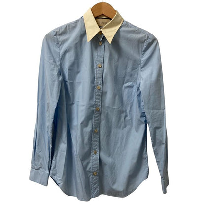 Good Gucci Popeline Shirt Cles Rick Shirt 686545 Size 40 Light Blue Women's Used
