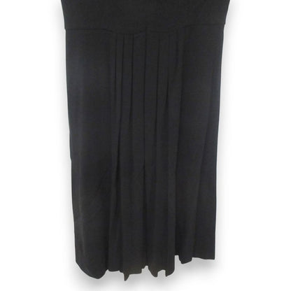 Unused Prada Ruffle Design Stretch Sleeveless Dress P396u Size 38 Black Women's
