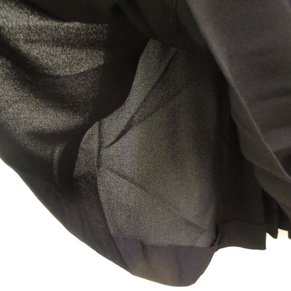 Unused Prada Ruffle Design Stretch Sleeveless Dress P396u Size 38 Black Women's