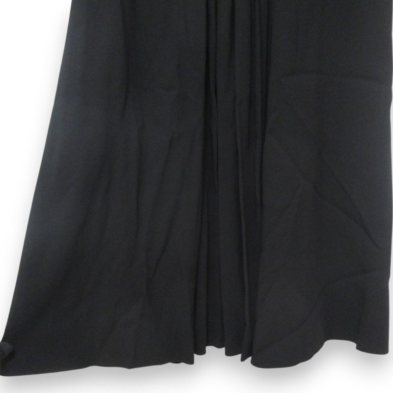 Unused Prada Ruffle Design Stretch Sleeveless Dress P396u Size 38 Black Women's