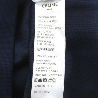 Celine Easy Waist Sideline Knit Miniskirt 2z479186v XS Size Navy And Off White