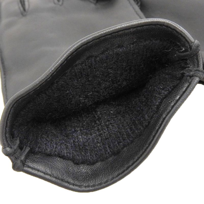 Unused Deadstock Gucci Tom Ford Period Logo Hardware Leather Gloves 7 Black