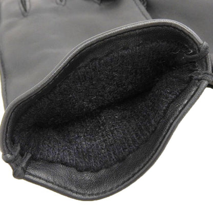 Unused Deadstock Gucci Tom Ford Period Logo Hardware Leather Gloves 7 Black