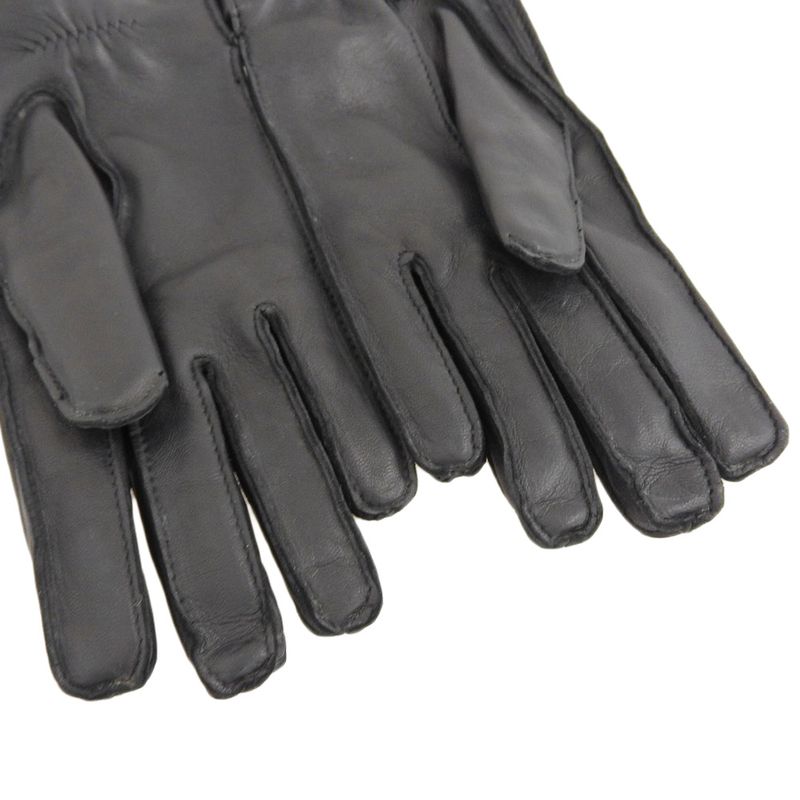 Unused Deadstock Gucci Tom Ford Period Logo Hardware Leather Gloves 7 Black