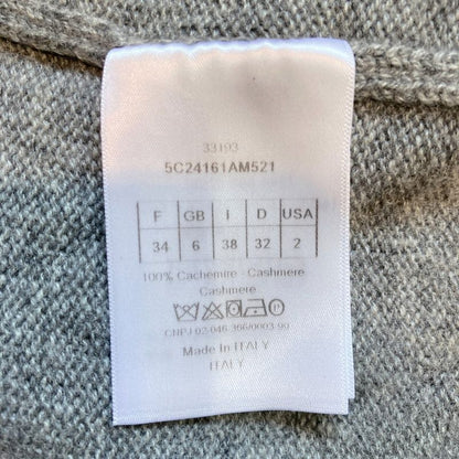 Christian DIOR Raf Simons Period CD Logo Hardware 100% Cashmere Knit Cardigan