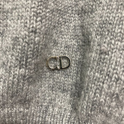 Christian DIOR Raf Simons Period CD Logo Hardware 100% Cashmere Knit Cardigan