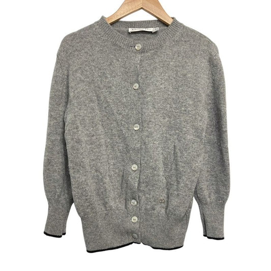 Christian DIOR Raf Simons Period CD Logo Hardware 100% Cashmere Knit Cardigan