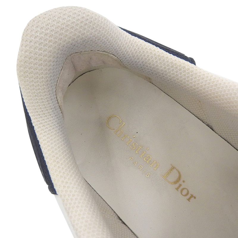 Good Christian Dior-id Low Cut Sneakers 37 1/2 Approx 24.5cm (9.65in) White