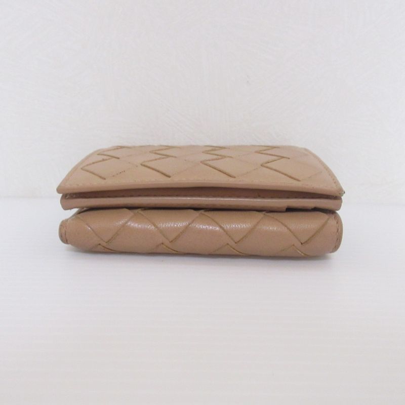 Good Bottega Veneta Intrecciato Leather Tiny Trifold Wallet Compact Wallet
