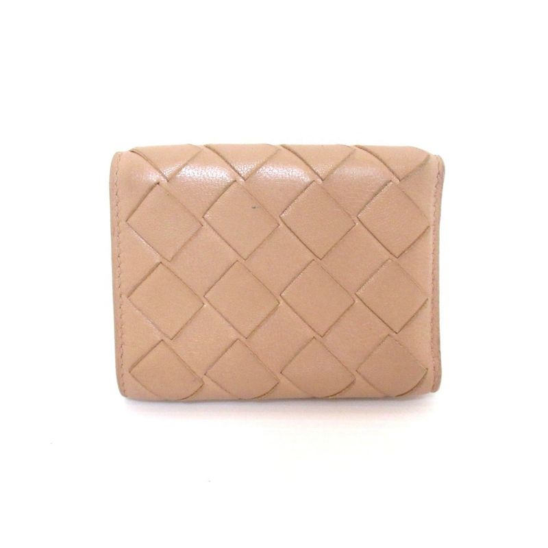 Good Bottega Veneta Intrecciato Leather Tiny Trifold Wallet Compact Wallet