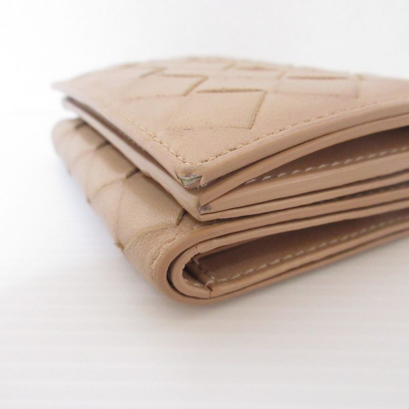 Good Bottega Veneta Intrecciato Leather Tiny Trifold Wallet Compact Wallet
