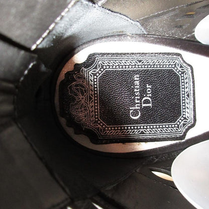 Christian Dior Tattoo Cutwork Open Toe Leather Booties Sandals 35 1/2D Equivalen