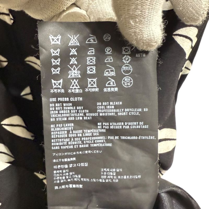 Prada Lip Print Knee Length Sleeveless Dress 38s Black Women's Used