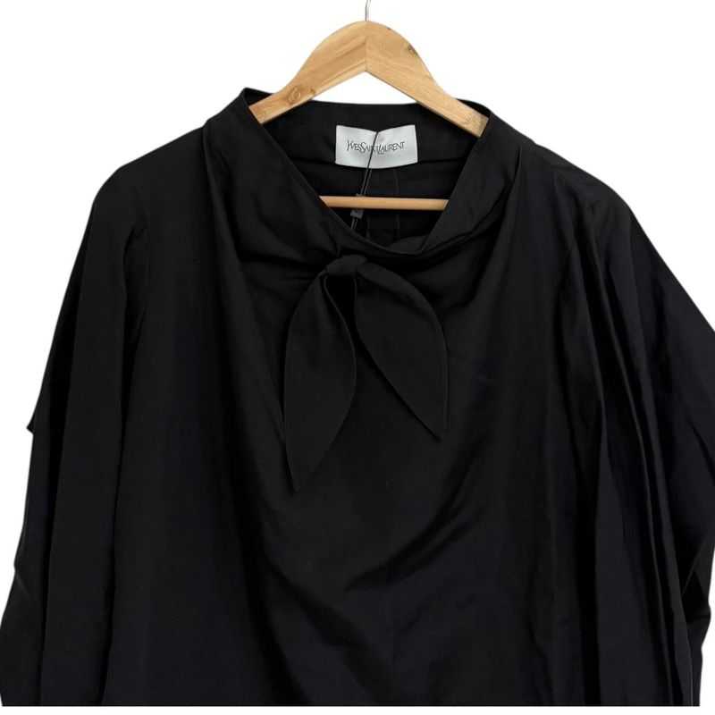 Unused Yves Saint Laurent Silk Blend Long Sleeve Pullover