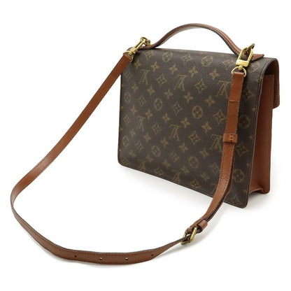 Louis Vuitton Monogram Monceau 28 Second Bag Handbag Business Bag 2WAY Shoulder