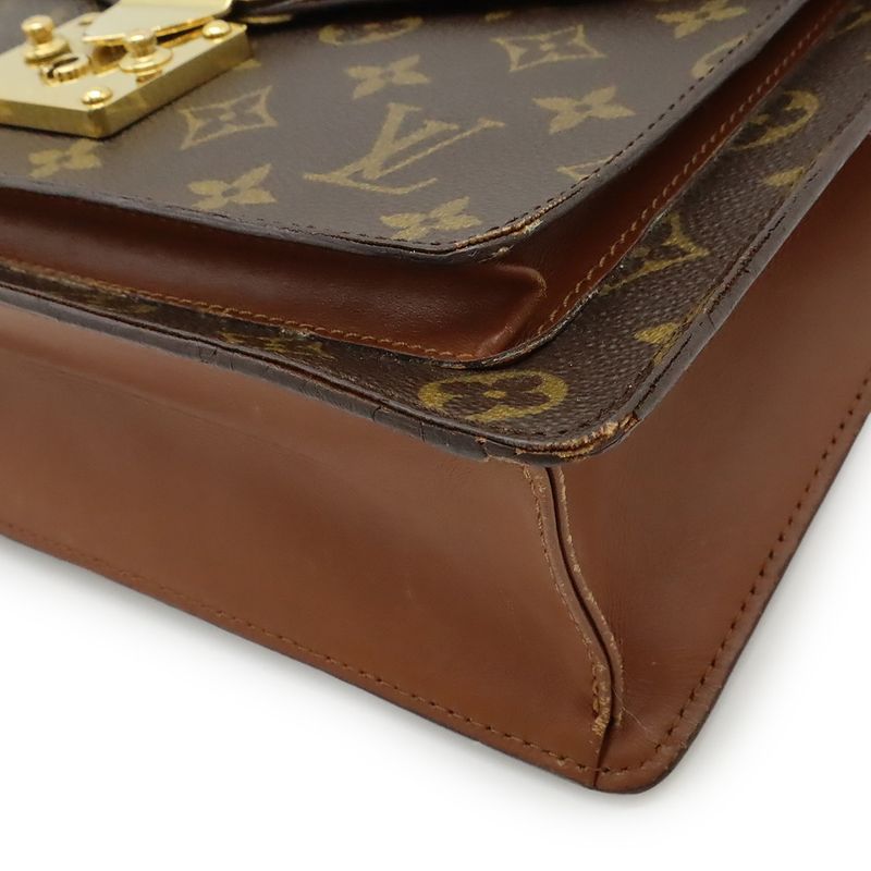 Louis Vuitton Monogram Monceau 28 Second Bag Handbag Business Bag 2WAY Shoulder