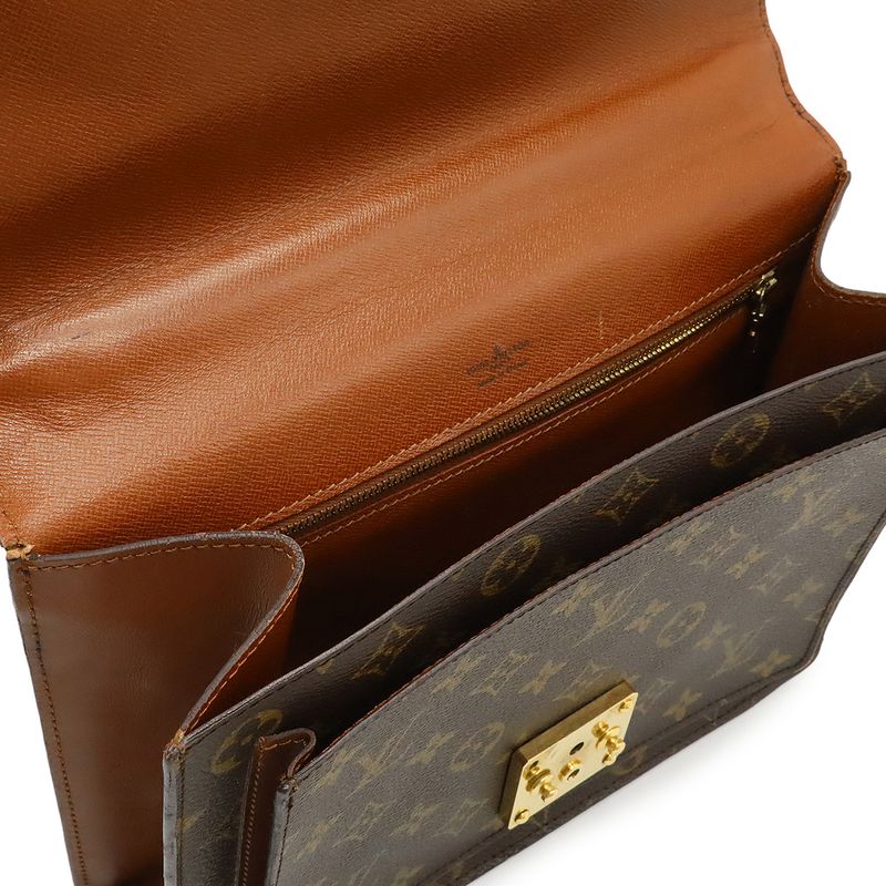 Louis Vuitton Monogram Monceau 28 Second Bag Handbag Business Bag 2WAY Shoulder