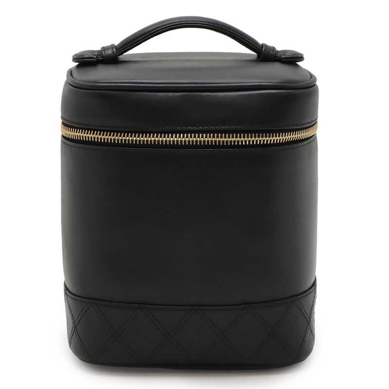 Chanel Bicolore Coco Mark Vanity Bag Handbag Cosmetic Pouch Cosmetic Pouch