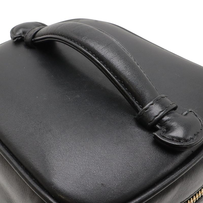 Chanel Bicolore Coco Mark Vanity Bag Handbag Cosmetic Pouch Cosmetic Pouch