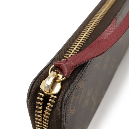 Louis Vuitton Monogram Portefeuille Clemence Round Zipper Long Wallet Fuchsia