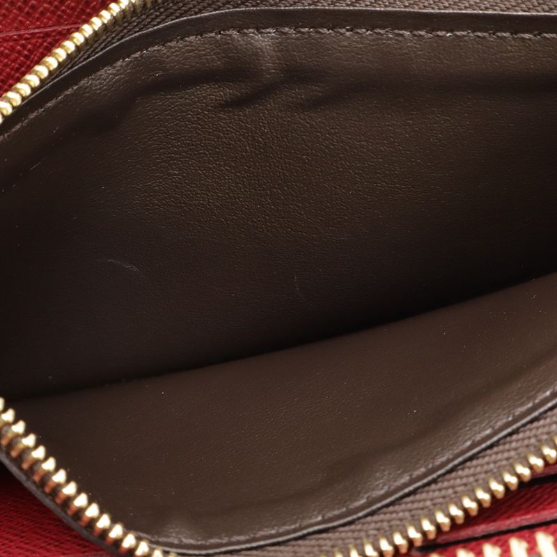 Louis Vuitton Monogram Portefeuille Clemence Round Zipper Long Wallet Fuchsia